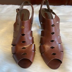 (NEW) Bandolino Leather Heel Sandal, Size 9